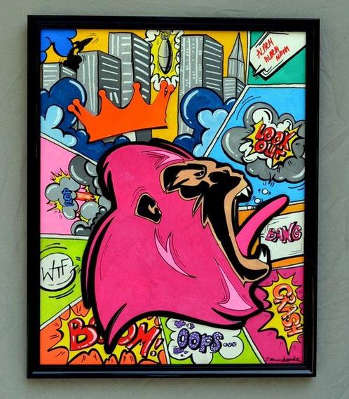 Patrycja Mroczkowska - King Kong Pop Art, Antiek en Kunst, Kunst | Schilderijen | Modern