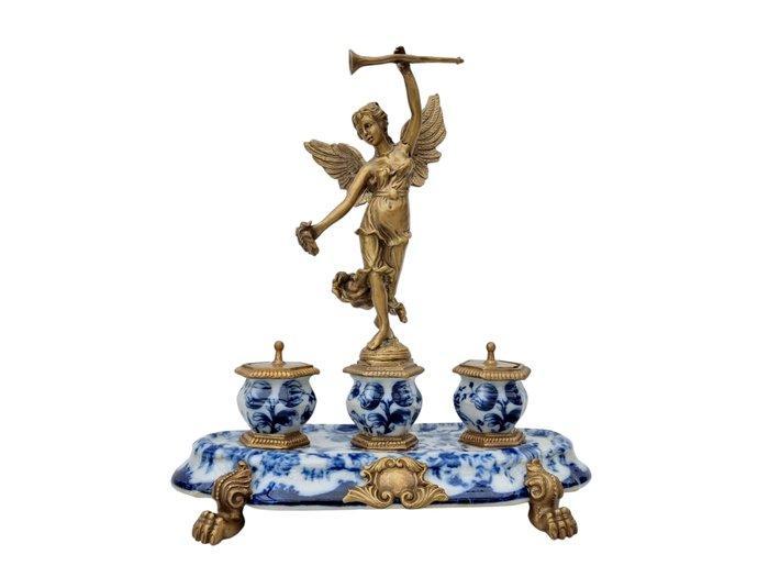 Inktpot - Brons, Porselein, Antiek en Kunst, Kunst | Designobjecten