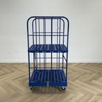 complete set van 4 stuks 2-heks rolcontainers vv 1 legbord