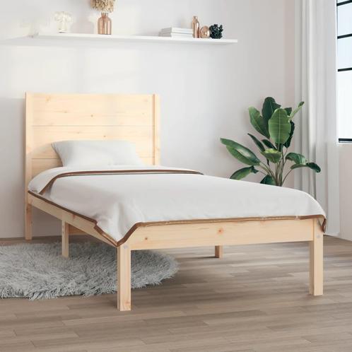 vidaXL Bedframe zonder matras massief grenenhout 100x200 cm, Huis en Inrichting, Slaapkamer | Bedden, Nieuw, Verzenden