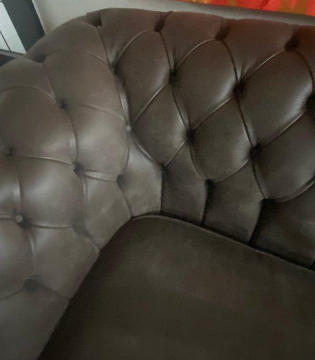 PeD - Fauteuil - Chesterfield - Leder - Chesterfield, Huis en Inrichting, Overige Huis en Inrichting