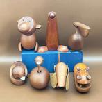 Senshukai  - Speelgoed meubels 7 Vintage wooden animals