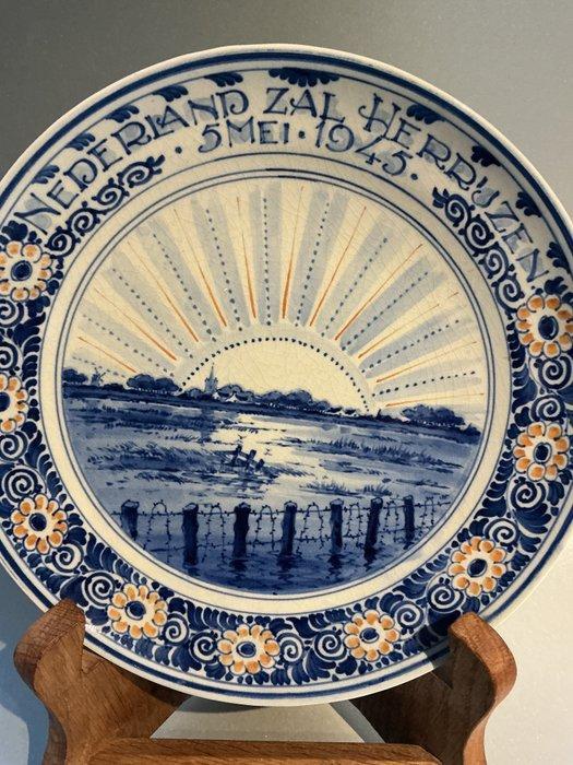 De Porceleyne Fles, Delft - Wandbord - Delfts blauw, Antiek en Kunst, Antiek | Glaswerk en Kristal