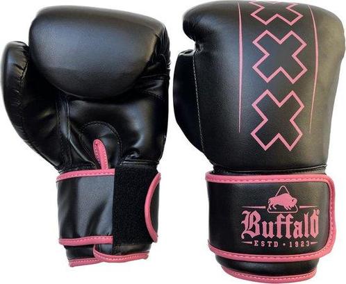 Tweedekans | Buffalo Outrage bokshandschoenen zwart met roze, Sport en Fitness, Boksen, Ophalen of Verzenden