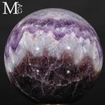 Sphere of Chevron Amethyst uit Tanzania. - Hoogte: 103 mm -