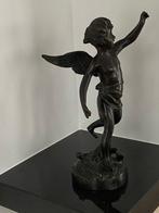 Figuur - Cherubin - Gepatineerd brons