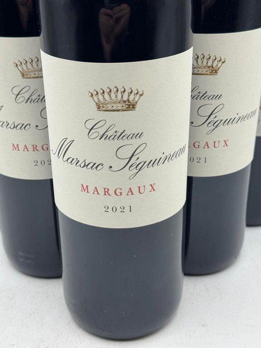 2021 Château Marsac Séguineau - Margaux - 6 Flessen (0.75, Verzamelen, Wijnen