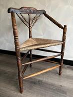 Stoel - Eik - Riet - Hoekstoeltje, Antiek en Kunst