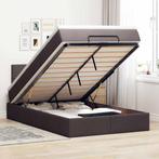 vidaXL Ottoman bed met matras en LEDs 120x200 cm stof, Huis en Inrichting, Slaapkamer | Bedden, Verzenden, Nieuw