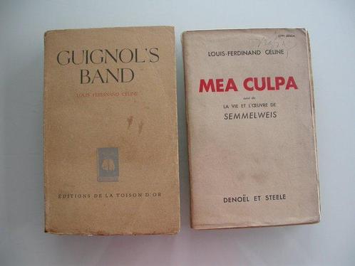 Louis-Ferdinand Céline - Mea Culpa + Guignols Band -, Antiek en Kunst, Antiek | Boeken en Manuscripten