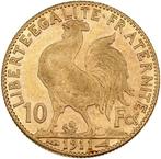 3,22 grams - Goud .900 - 10 Francs 1911 Marianne Coq, Postzegels en Munten, Edelmetalen en Baren
