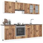 vidaXL 8-delige Keukenkastenset Kalmar bewerkt hout oud, Verzenden, Nieuw
