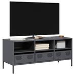 vidaXL Meuble TV anthracite 101,5x39x43,5 cm acier, Verzenden, Neuf