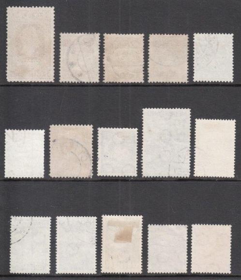 Pays-Bas 1913/1949 - Sélection de 15 défauts de plaque, Postzegels en Munten, Postzegels | Nederland