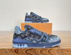 Louis Vuitton - LV Trainer Blue Patchwork Monogram Denim -, Vêtements | Hommes, Chaussures