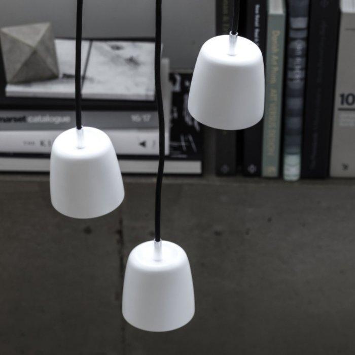 Loevschall - Plafondlamp (6) - Noir Ø85 hanglamp - Witte, Antiek en Kunst, Antiek | Verlichting