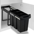 vidaXL Inbouwprullenbak uittrekbaar soft-close 36 L, Verzenden, Nieuw