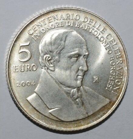 Saint-marin 5 Euro 2004 Bartolomeo Borghesi Fdc, Timbres & Monnaies, Monnaies | Europe | Monnaies euro, Envoi