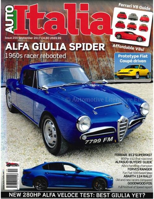 2017 AUTO ITALIA MAGAZINE 259 ENGELS, Boeken, Auto's | Folders en Tijdschriften