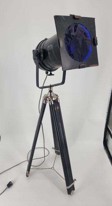 Lampe de théâtre - Bois, Métal, Antiek en Kunst, Antiek | Wandborden en Tegels
