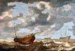 Julius Porcellis (c.1609-1645) - Stormy sea with boats