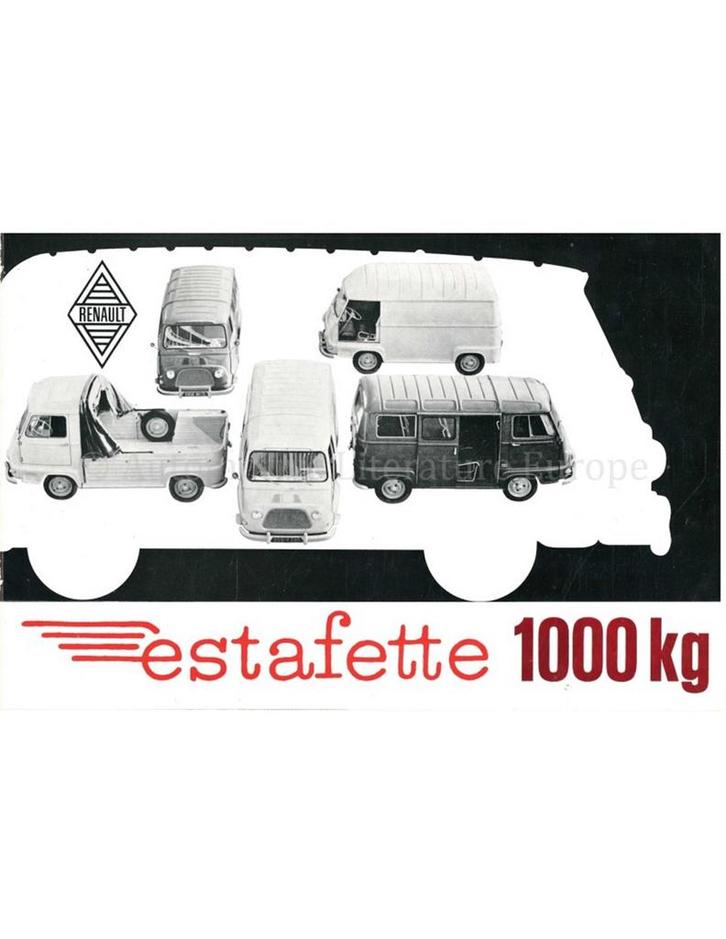 1970 RENAULT ESTAFETTE 1000 KG BROCHURE NEDERLANDS, Livres, Autos | Brochures & Magazines