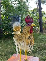 Sculptuuur voor buiten, Iron Art Haan-Handgemaakt - 62 cm -