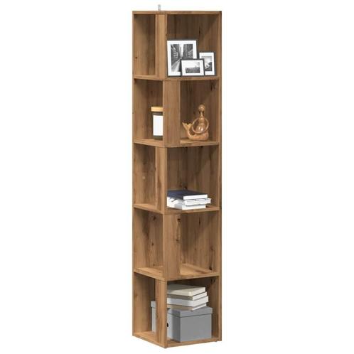 vidaXL Hoekkast 33x33x165 cm bewerkt hout artisanaal, Huis en Inrichting, Kasten | Overige, Nieuw, Verzenden