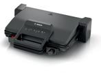 Bosch TCG3323 - Contactgrill - 2000 W - Zwart, Verzenden, Nieuw in verpakking