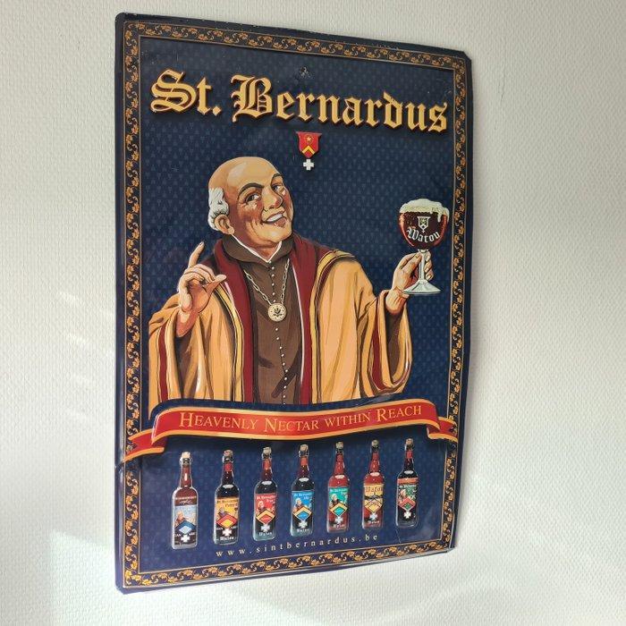 Sint-Bernardus bier - Watou - Reclamebord - Metaal, Antiek en Kunst, Antiek | Wandborden en Tegels