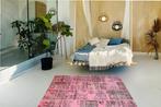 Roze patchwork - Vloerkleed - 230 cm - 160 cm - met, Antiek en Kunst