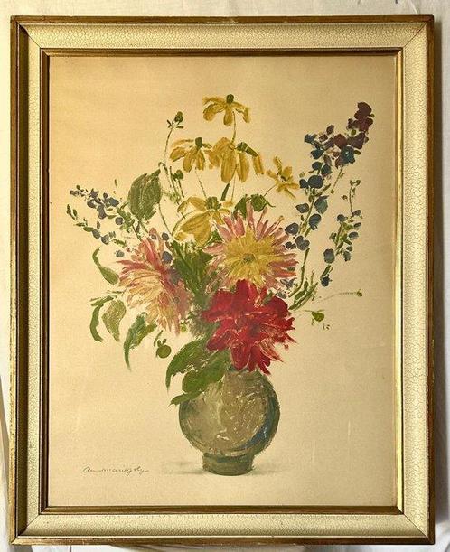 Annemarie Joly (1904-1978) - Natura morta con fiori, Antiek en Kunst, Kunst | Schilderijen | Klassiek