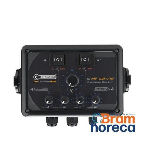 Cli-mate twin controller Humi 2 x 12.0 A | 230V | TWH-12, Doe-het-zelf en Bouw, Ventilatie en Afzuiging, Verzenden