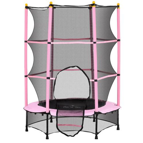 TRUUSK Kindertrampoline Ø140 cm - Met Veiligheidsnet en Rand, Hobby en Vrije tijd, Gezelschapsspellen | Overige, Verzenden