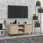 vidaXL Tv-meubel met metalen poten 103,5x35x50 cm sonoma, Huis en Inrichting, Kasten |Televisiemeubels, Nieuw, Verzenden