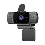 FHD Webcam + Statief  USB 1080P - USB2.0 - Zwart, Nieuw