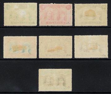 Rhodésie 1910 - Têtes doubles de 1 noir et vert bleu profond