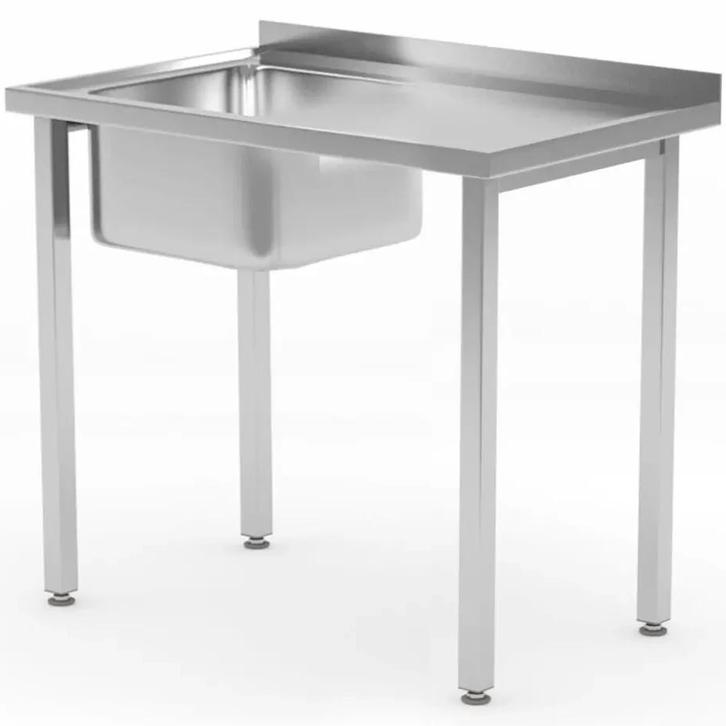 Spoeltafel | KitchenLine | RVS | 1 Spoelbak (Links) |, Zakelijke goederen, Horeca | Keukenapparatuur, Nieuw in verpakking, Verzenden