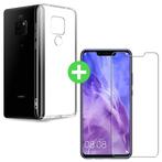 Huawei Mate 20 Pro Transparant TPU Hoesje + Screen Protector, Verzenden, Nieuw