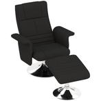 Massagestoel - Relaxfunctie - Verstelbare rugleuning - Zwart, Huis en Inrichting, Fauteuils, Ophalen of Verzenden, Nieuw, Stof