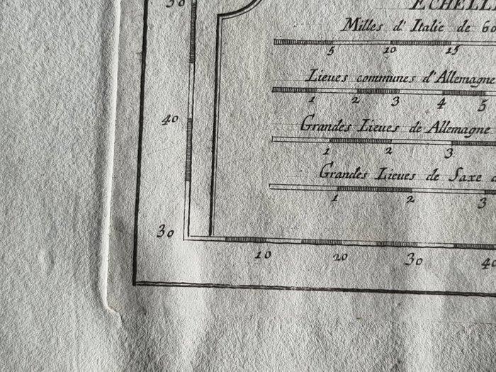 Italië - Duitsland; Santini, Paolo /, Bonne, Rigobert /, Boeken, Atlassen en Landkaarten