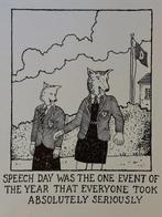 Baxter, Glen - 1 Lithograph - Speech Day - 1992, Boeken, Stripverhalen, Nieuw