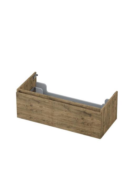 Onderkast INK 1 lade greeploos met houten keerlijst 100 cm x, Doe-het-zelf en Bouw, Sanitair, Bad, Nieuw, Ophalen of Verzenden