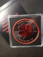 Niue. 2 Dollars 2023 Lucky Clover Black Platinum Cyber Red, Timbres & Monnaies