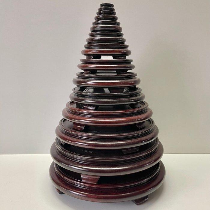 Onderzetter (12) - Hout - Plant Stand Piëdestal, Antiek en Kunst, Antiek | Overige Antiek