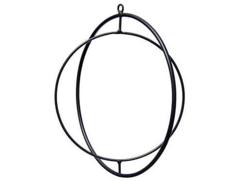 Metalen frame ring in ring movable Zwart 40cm Metalen ring, Hobby en Vrije tijd, Knutselen, Nieuw