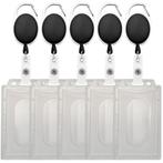 Fako Bijoux - 5x Badgehouder Met Trekkoord - Uittrekbare, Verzamelen, Verzenden, Nieuw