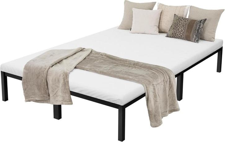Bedframe met lattenbodem - 140x200 cm - Metaal - Zwart - ML-, Huis en Inrichting, Overige Huis en Inrichting, Verzenden
