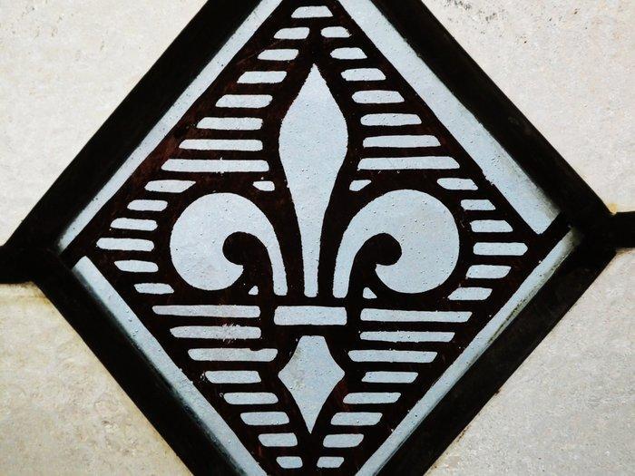 Art Nouveau Glas-in-loodraam - Handvervaardigd - 1850-1900 -, Antiek en Kunst, Kunst | Designobjecten