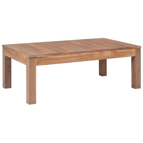 vidaXL Table basse Bois de teck et finition naturelle, Maison & Meubles, Tables | Tables de salon, Neuf, Envoi